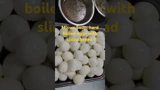 Miswa Soup hard boiled eggs with sliced bread food foodlovers [upl. by Corty]