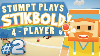 Stikbold  2  Shark Attack 4 Player Stikbold Gameplay [upl. by Iatnwahs]