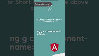 Angular Create Component Command nggccommand component shortcommandtocreatecomponentangular [upl. by Amerigo845]
