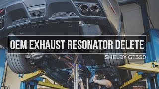 Ford Shelby GT350 Resonator Delete [upl. by Regnig]