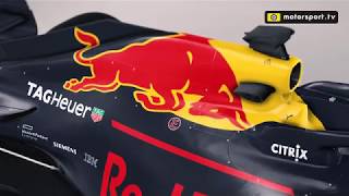 A close look at the 2018 Red Bull F1 car [upl. by Ytissac]