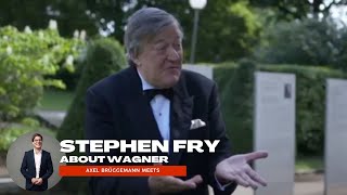 Stephen Fry and Axel Brüggemann at Bayreuth Festival 2016 [upl. by Naxela]