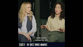 The Best Worst Moments  Killing Eve Interview  Sandra Oh and Jodie Comer [upl. by Sualakcin]