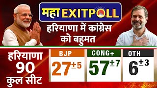 Exit Poll 2024  JampK Haryana Elections LIVE  हरियाणा में Congress को बहुमत LIVE  INDIA  LIVE [upl. by Hajar]