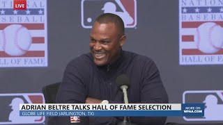 Adrian Beltre speaks to media about his Hall of Fame selection FULL PRESS CONFERENCE [upl. by Glasgo]