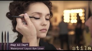 3 Ways to Apply Stay All Day Liquid Liner  Stila Cosmetics [upl. by Joya]