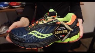 Saucony Ride 6 GTX at Outdoor Retailer 2013 [upl. by Eitsyrc63]