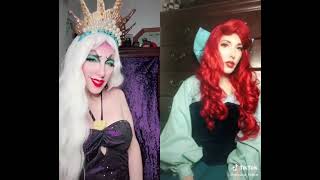 Jessica Felice 6 LittleMermaid Ursula Duet Disney Cosplay amp Lip Sync Dub Fun  SuperFan Land [upl. by Tellford418]