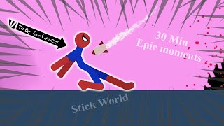 30 Min Best falls  Stickman Dismounting funny and epic moments  Like a boss compilation 326 [upl. by Habeh204]