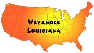 How to Say or Pronounce USA Cities — Weyanoke Louisiana [upl. by Enoitna214]