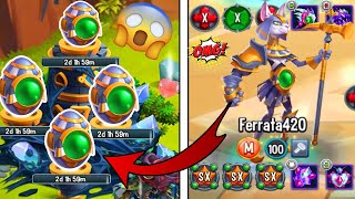 🔴Monster Legends  FERRATA how to Breed  Review level 100 😱 [upl. by Volnak]