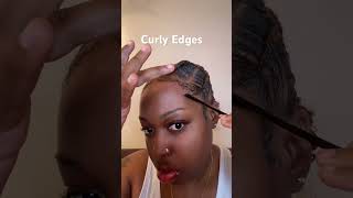 I love a curly edges look protectivestyles braids curlyedges [upl. by Balliett524]