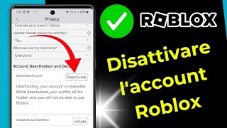 Come disattivare il tuo account roblox Nuovo metodo 2024 [upl. by Aronaele]