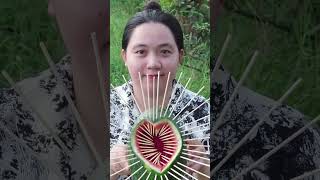 Survival Skills SIMPLE And Very USEFUL with water melon eel trap bushcraft outdoor camping [upl. by Enail265]