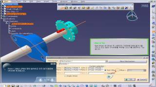 CATIA V5  DMU  KINEMATICS  REVOLUTE JOINT 카티아스쿨 [upl. by Ahseret]