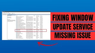 How To Fix Windows Update Service Missing Issue  Quick amp Easy Tutorial [upl. by Zebada]