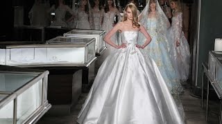 Reem Acra  Bridal Fashion Week  SpringSummer 2018 [upl. by Weidman]