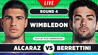 ALCARAZ vs BERRETTINI  Wimbledon 2023  LIVE Tennis Watchalong [upl. by Eiruam]