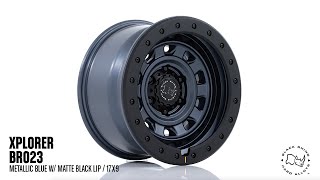 Black Rhino BR023 Xplorer  Metallic Blue with Matte Black Lip  17x9 [upl. by Aicilev772]