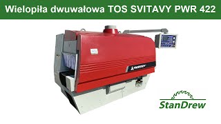 Wielopiła dwuwałowa TOS SVITAVY PWR 422  StanDrew maszyny stolarskie Work of the multisaw [upl. by Lekim57]