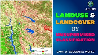 Unsupervised Classification  Land Use amp Land Cover Map in ArcMap [upl. by Adnahsat]