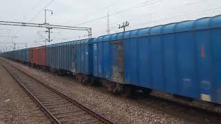 WDG4 TKD quotTHOUBAL KHONGJOM BRAVE HEARTS OF MANIPURquot with BCNA rake overtaking cement freight at kptn [upl. by Dorrie139]