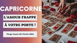 Capricorne Un nouvel Amour 😱  Tirage Sentimental MiFévrier 2024 🔮 [upl. by Esinyt249]