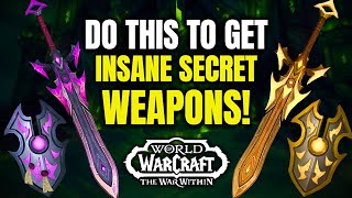 Do This To Get Amazing quotSECRETquot Transmog Weapons WoW War Within  Commander of Argus Achievement [upl. by Aibos]