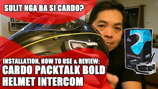 Cardo Packtalk Bold Installation How to use and Review Sulit ba I Junnel Santos TV [upl. by Gahl]