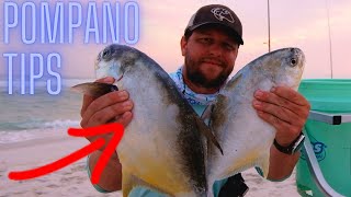 Pompano Fishing Tips amp Rigs How to catch Pompano Surf Fishing Florida Panhandle Pensacola Fishing [upl. by Gnot]