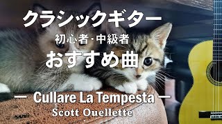 クラシックギター初心者・中級者おすすめ曲【Cullare La Tempesta】Scott Ouellette [upl. by Joash]