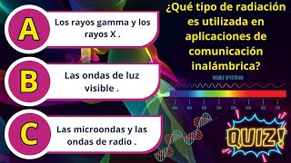 🌈El espectro electromagnético 📡🔆 ¿Cuánto sabes ⚡💡quiztestexamen 💡 [upl. by Ciardap]