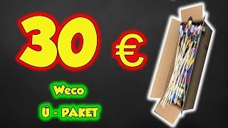 Weco Ü Paket 30 Euro Unboxing 2018  2019  Überraschungspaket vom Werksverkauf  ProfessorPyro [upl. by Dymoke]