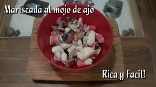 Como hacer una mariscada al mojo de ajo [upl. by Asuncion]