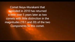 Recovered Exploded Comet with Companion Inbound Two Nucleuses Comet IkeyaMurakami [upl. by Che]