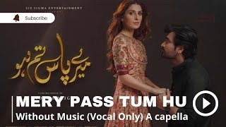 Mery Pass Tum Ho  Rahat Fateh Ali Khan  Vocals Only  Without Music Acapella [upl. by Enelym]