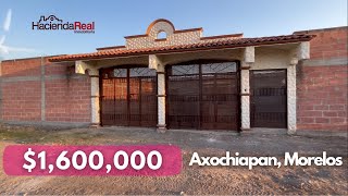 SE VENDE BONITA CASA NUEVA 🏡 EN AXOCHIAPAN MORELOS  INCREIBLE PRECIO 1600000 [upl. by Aisined525]