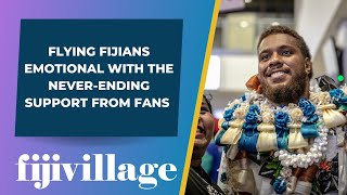 Flying Fijians emotional with the never ending support from fans [upl. by Nauqit755]