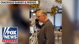 Alec Baldwin harassed by antiIsrael protester in NYC [upl. by Ahsinrev265]