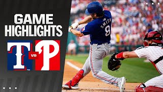 Rangers vs Phillies Game Highlights 52224  MLB Highlights [upl. by Otis]