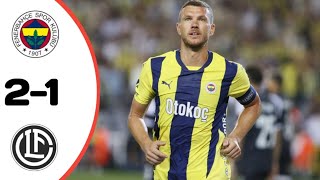 Fenerbahçe Vs Lugano 21 All Goals Results Extended Highlights UEFA Champions League [upl. by Tatiania]