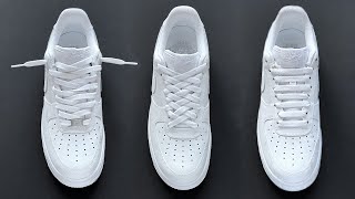 5 WAYS HOW TO LACE NIKE AIR FORCE 1 LOW [upl. by Oman681]