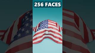 🇺🇸 USA Flag Cloth Simulation blender shorts simulation america [upl. by Niall]