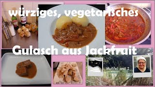 würziges vegetarisches Gulasch aus Jackfruit [upl. by Llenrad473]