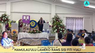 The Late NAMULAU’ULU LAMEKO RAMS FITI VIALI FINAL SERVICE [upl. by Lune633]