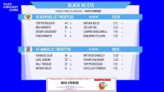 Blackpool CC Twenty20 v St Annes CC Twenty20 [upl. by Cowden943]