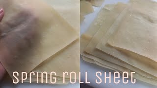 Homemade spring roll sheet Samosa sheet [upl. by Ahidam]