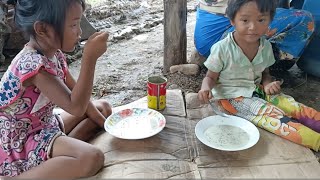 Daily Farmers Cooking and Eating Food in countryside Cambodia [upl. by Howland]