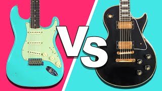 Fender Stratocaster vs Gibson Les Paul  EPISCHE BATTLE [upl. by Adimra]