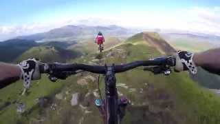 Causey Pike Ridgeline  Lake District Mountain Biking [upl. by Ayifas]